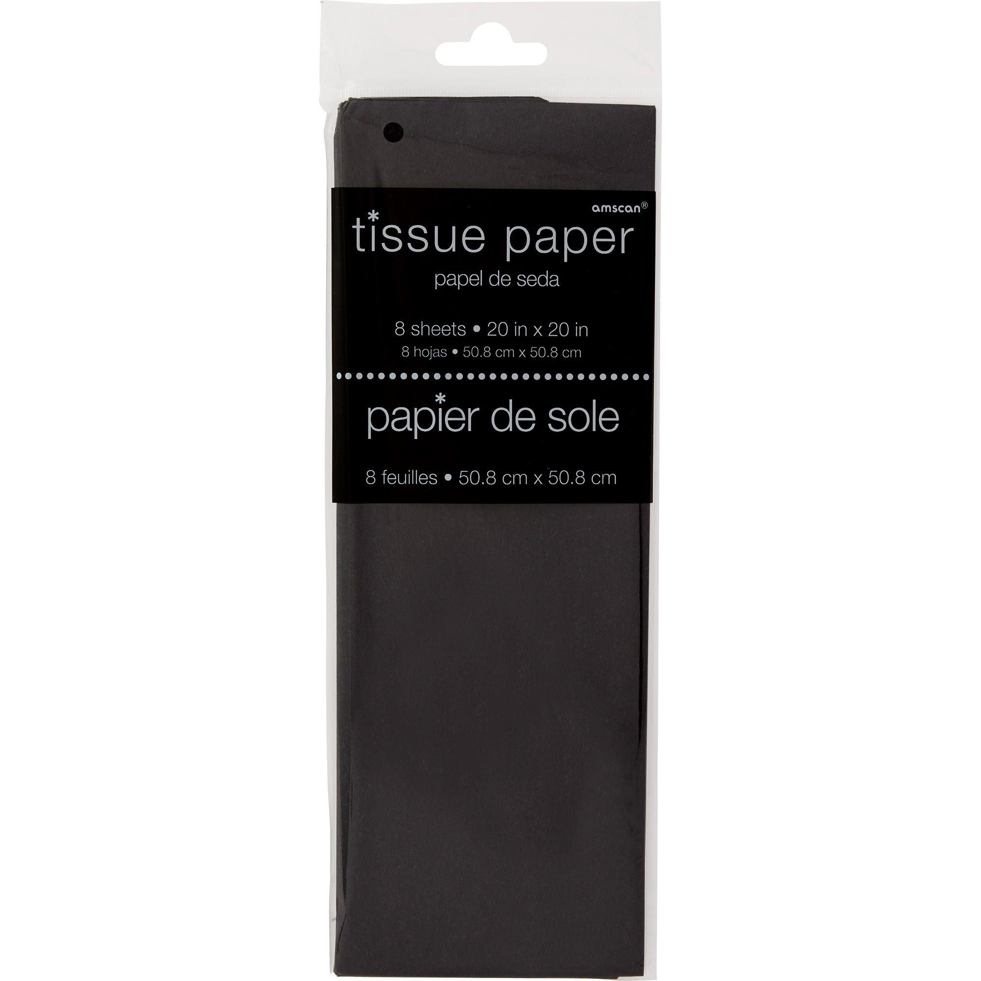 Black Tissue Paper 8ct Party City