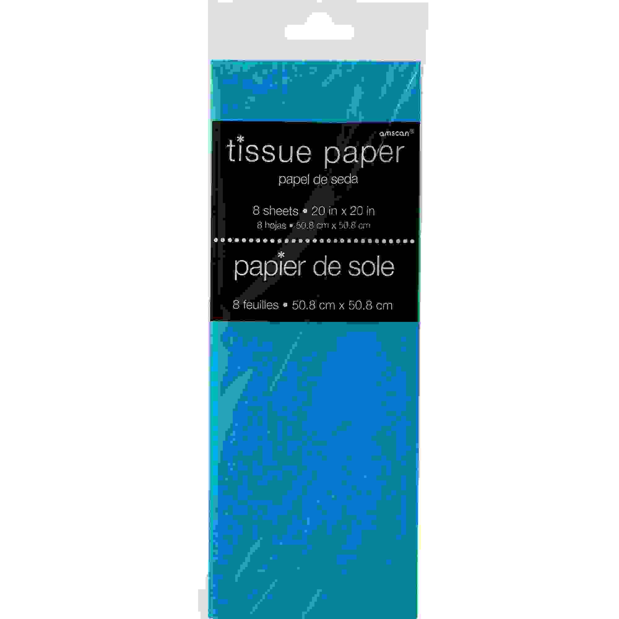 Caribbean Blue Tissue Paper 8ct