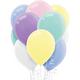72ct, 12in, Assorted Pastel Balloons