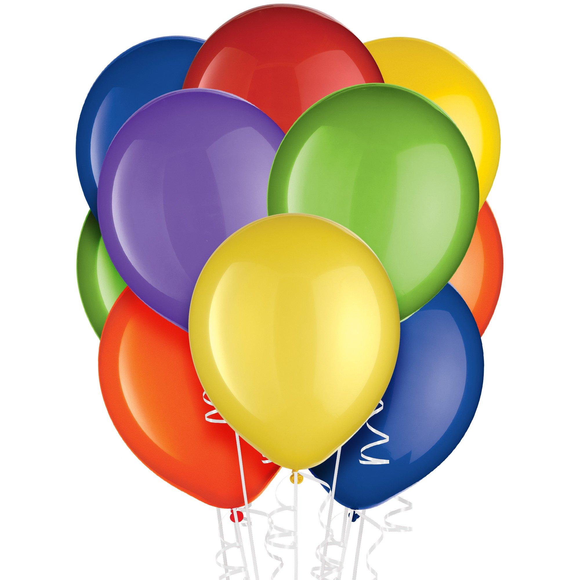 72ct 12in Assorted Color Balloons Party City