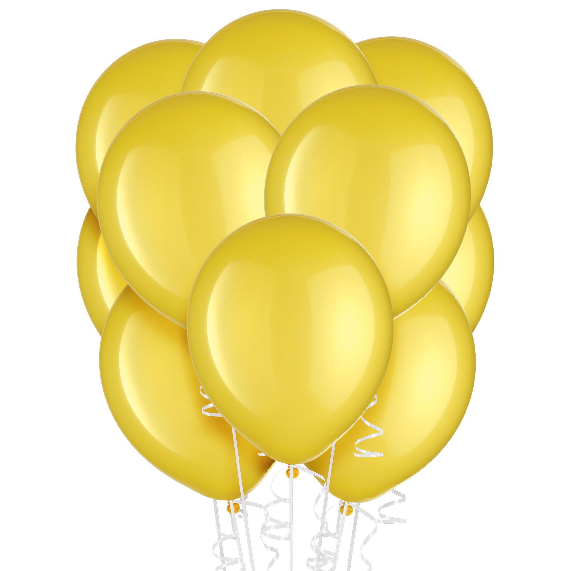 6ct, 12in, Transparent & Gold Dot Balloons