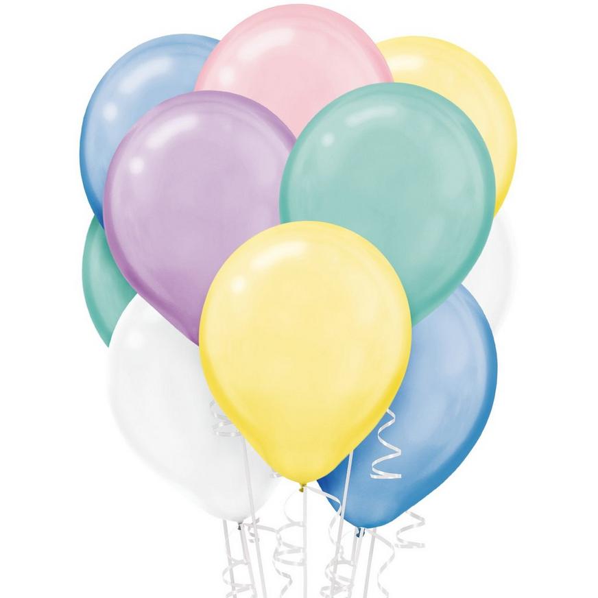 72ct, 12in, Assorted Pastel Pearl Balloons