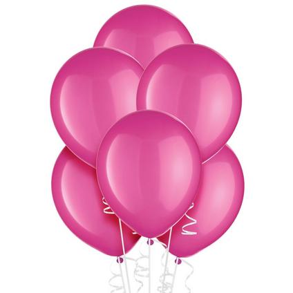 15ct, 12in, Bright Pink Balloons