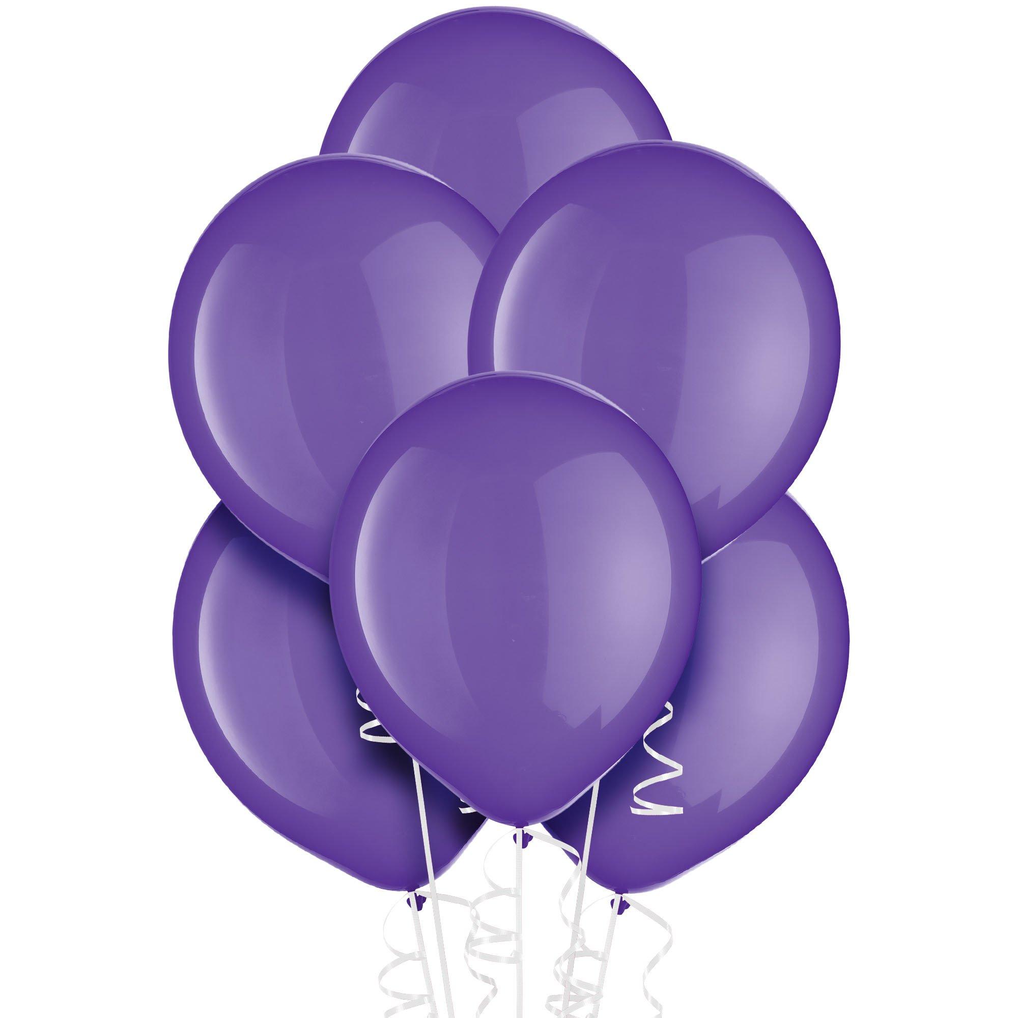 purple balloons