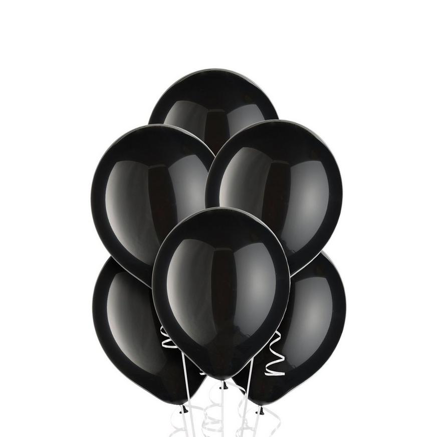 20ct, 9in, Black Balloons