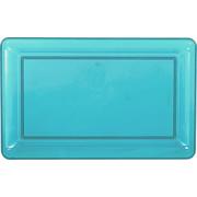 Caribbean Blue Plastic Rectangular Platter