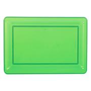 Kiwi Green Plastic Rectangular Platter