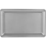 Silver Plastic Rectangular Platter 11in x 18in | Party City