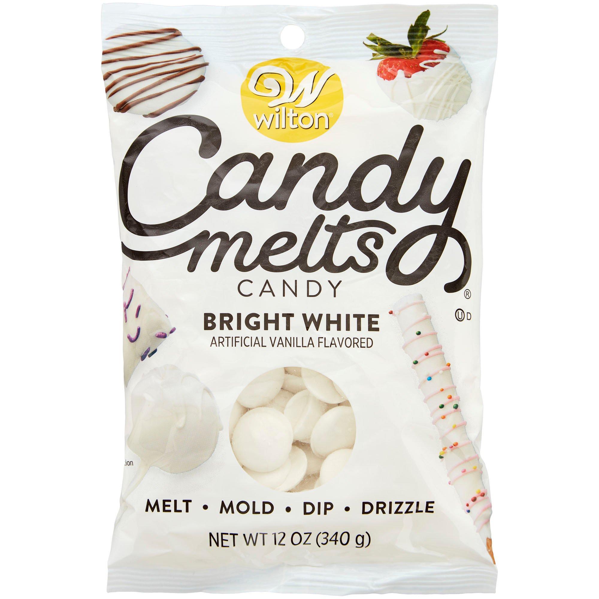 Bright White Candy Melts 12oz | Party City
