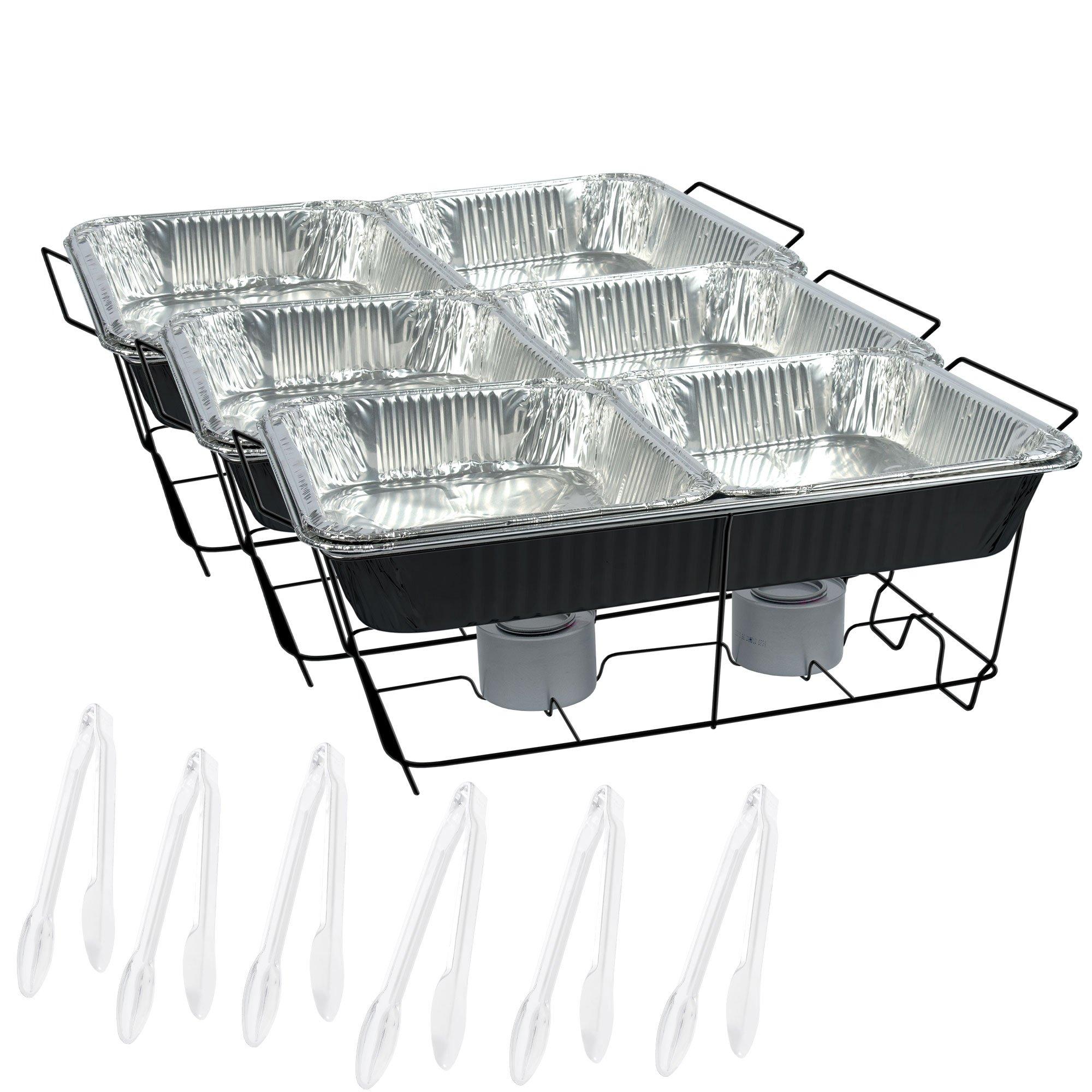 Black Chafing Dish Buffet Set 24pc