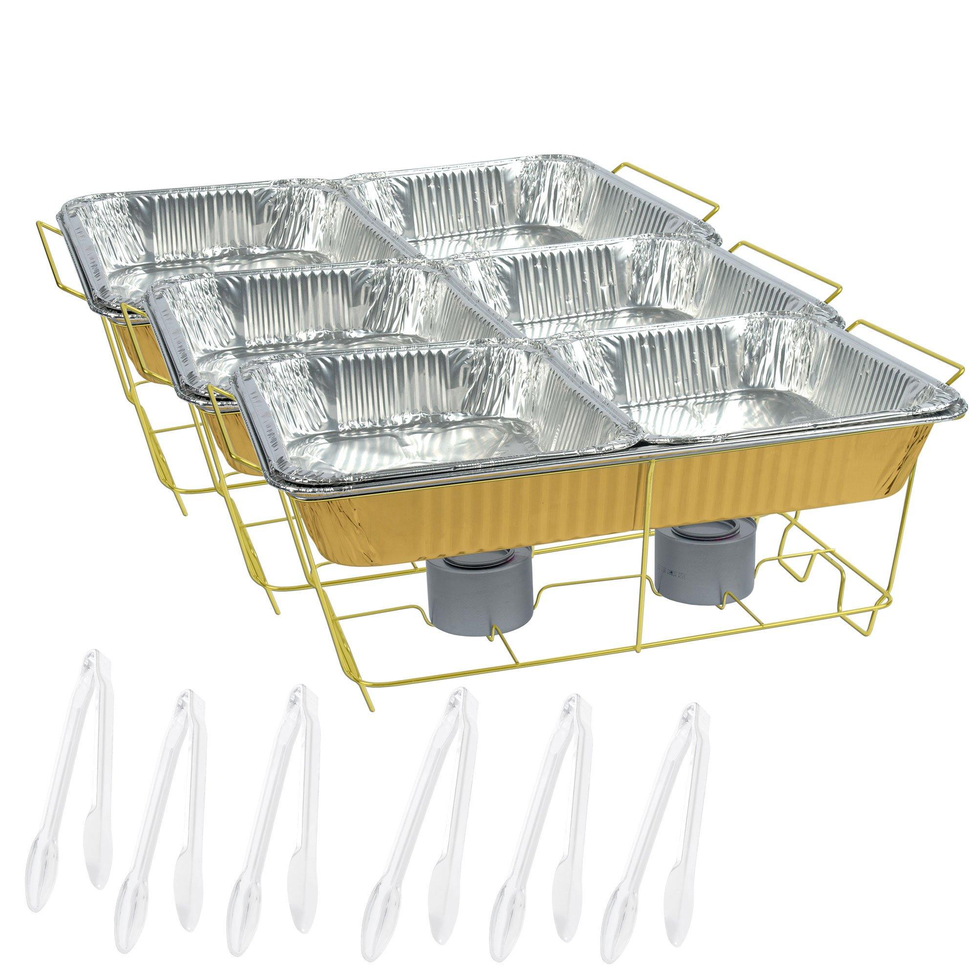 Gold Chafing Dish Buffet Set 24pc Party City
