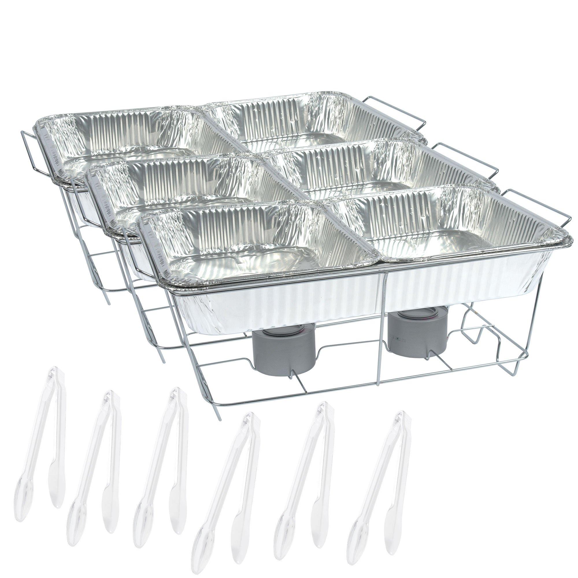 White Chafing Dish Buffet Set 24pc Party City