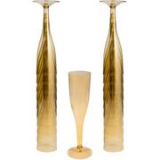 CLEAR Plastic Champagne Flutes, 5.5oz, 20ct