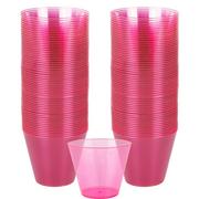 Bright Pink Plastic Cups, 9oz, 72ct