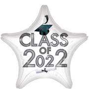 Class of 2021 Graduation Foil Star Balloon, 19in