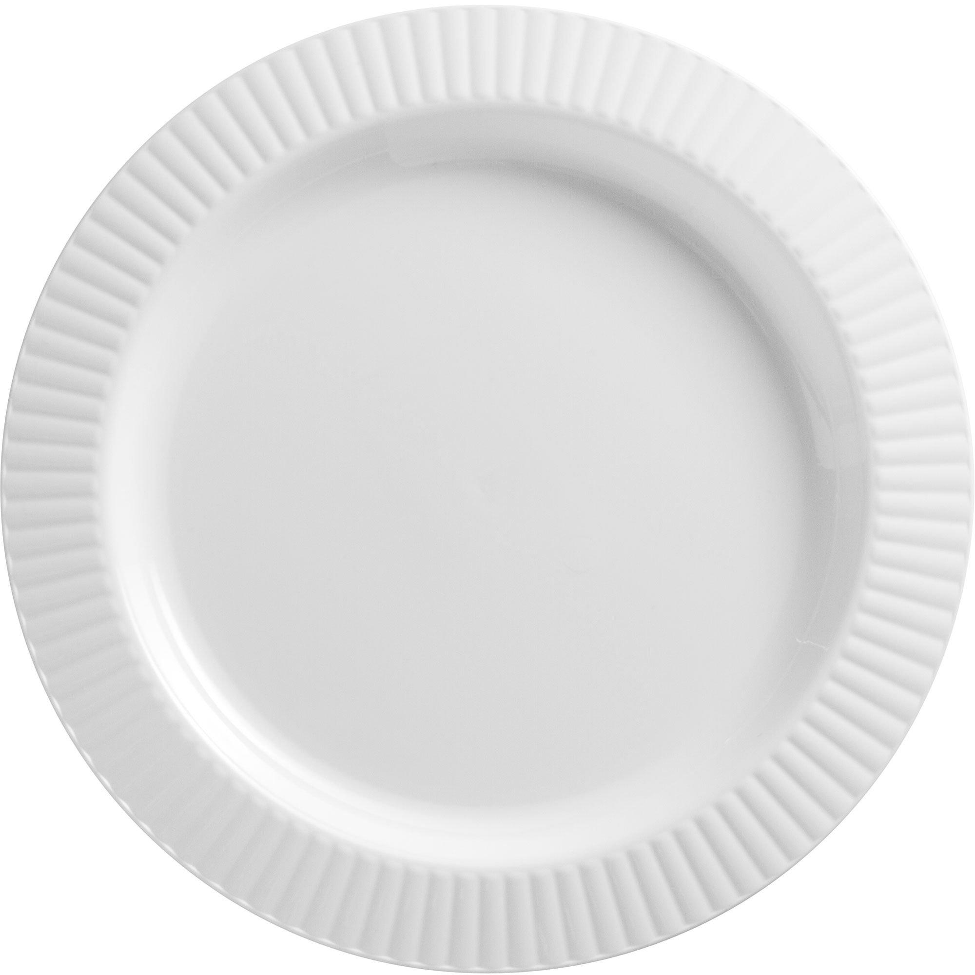 Porcelain Paper Plate, White