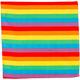 Rainbow Stripe Bandana, 20in x 20in