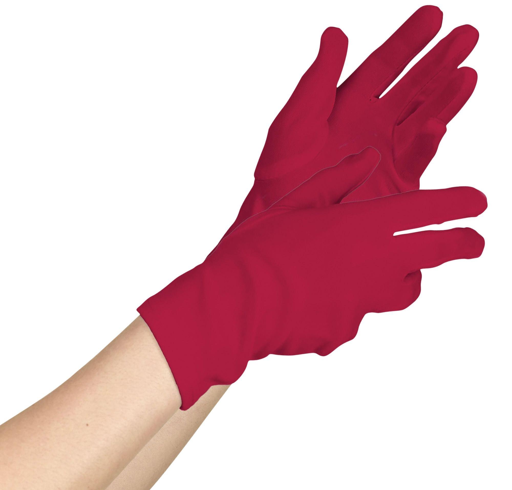 Red gloves best sale