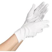 Womens White Short Gloves