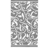 Silver Ornamental Scroll Guest Towels 16ct