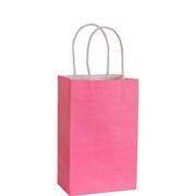 Small Bright Pink Paper Gift Bag