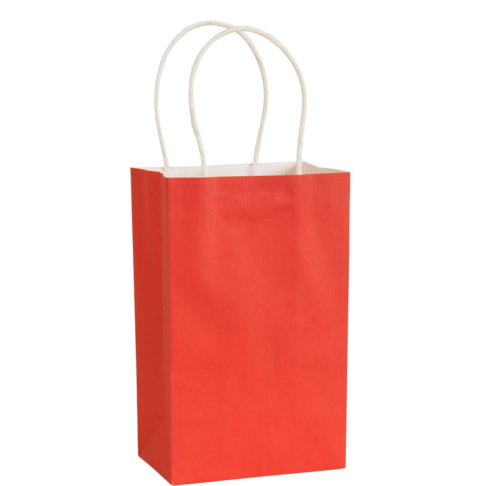Red 100 Pack 10.5x8.5x4.5 Inch Gift Bags,Paper Bags With Handles,Paper  Bags,Birthday Gift Bag,Gift Bags Bulk,Paper Lunch Bags,Party Bags,Gift Bags
