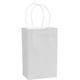 Small White Paper Gift Bag, 5.25in x 8.25in 