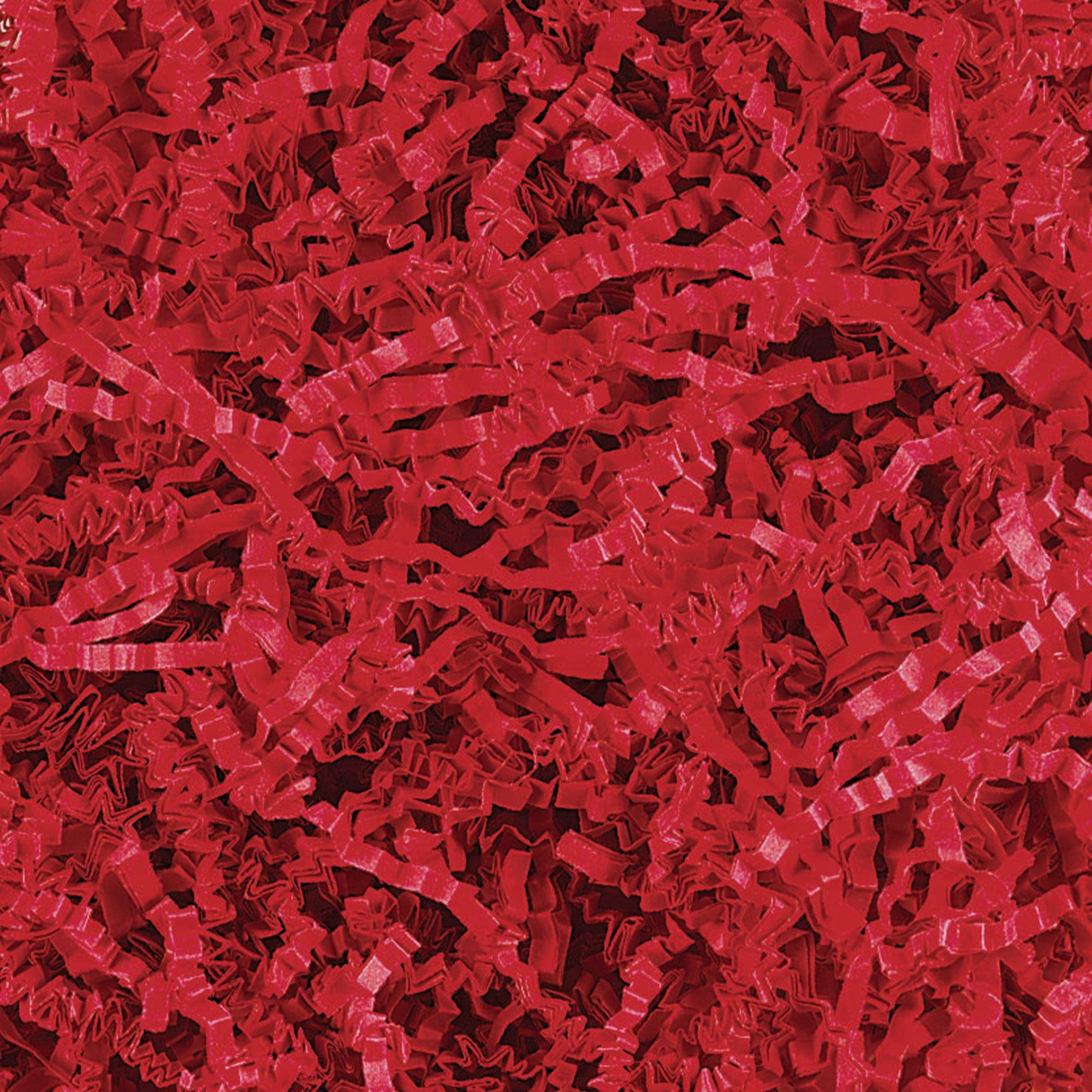 Red Crinkle Paper Shreds