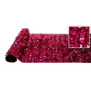 Bright Pink Metallic Floral Sheeting