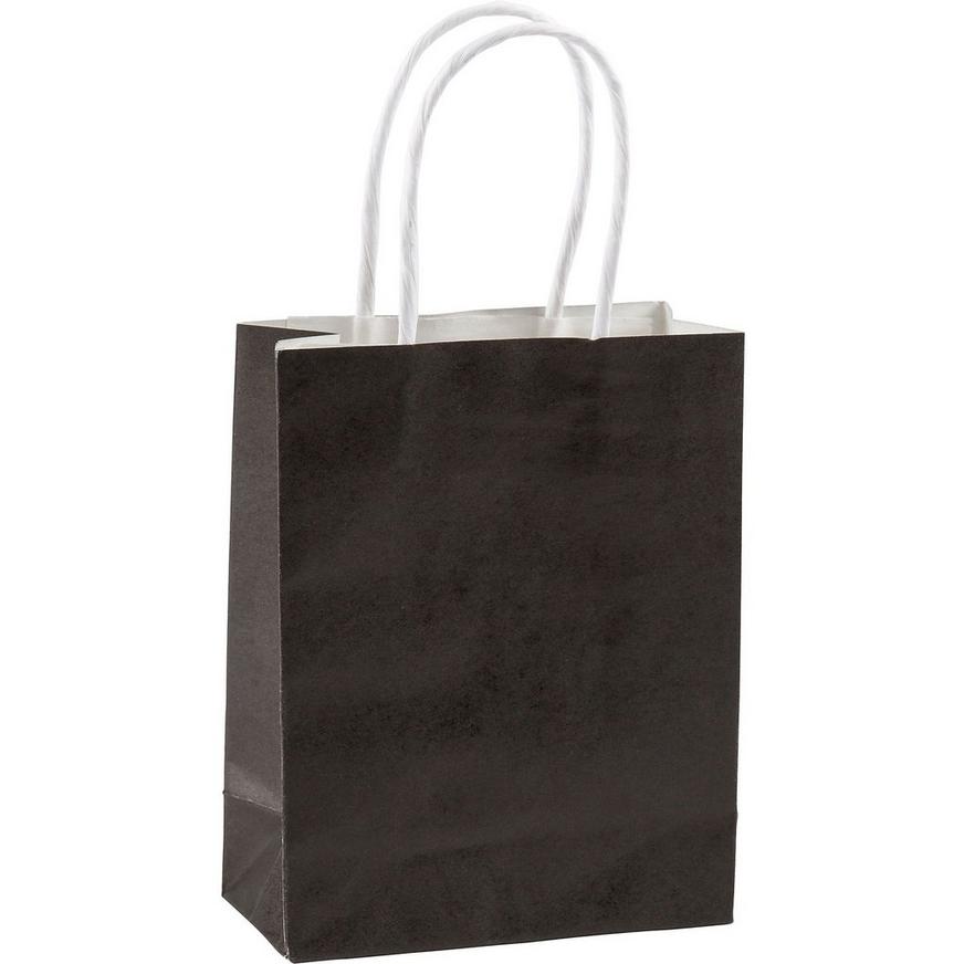 Medium Black Kraft Bags 10ct