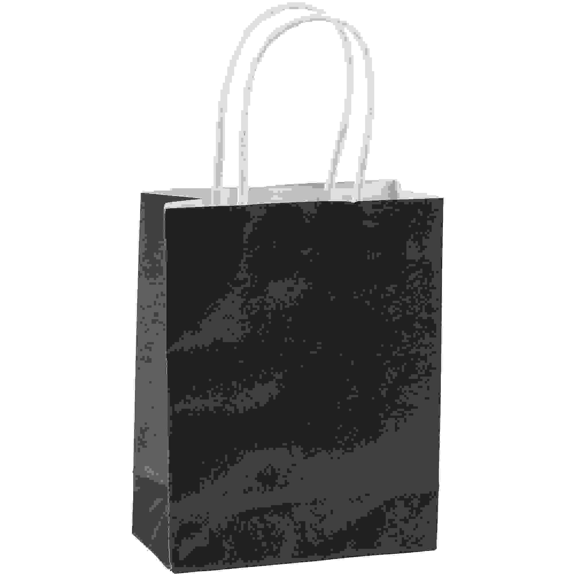Amscan Small Paper Gift Bag Value Pack, Black, 10 count