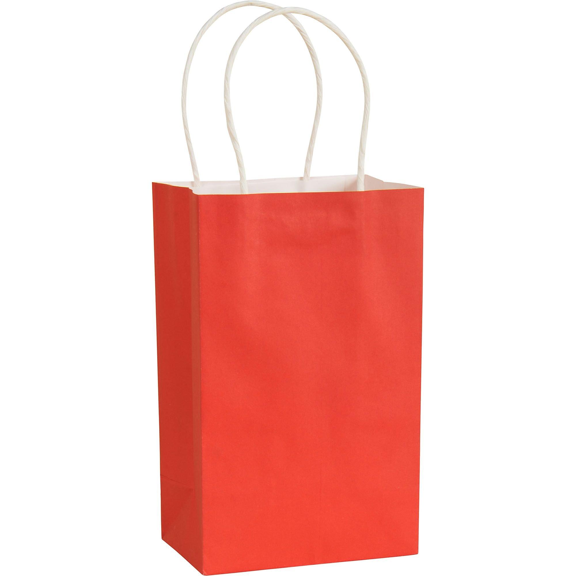 Medium Red Kraft Bags 10ct Party City