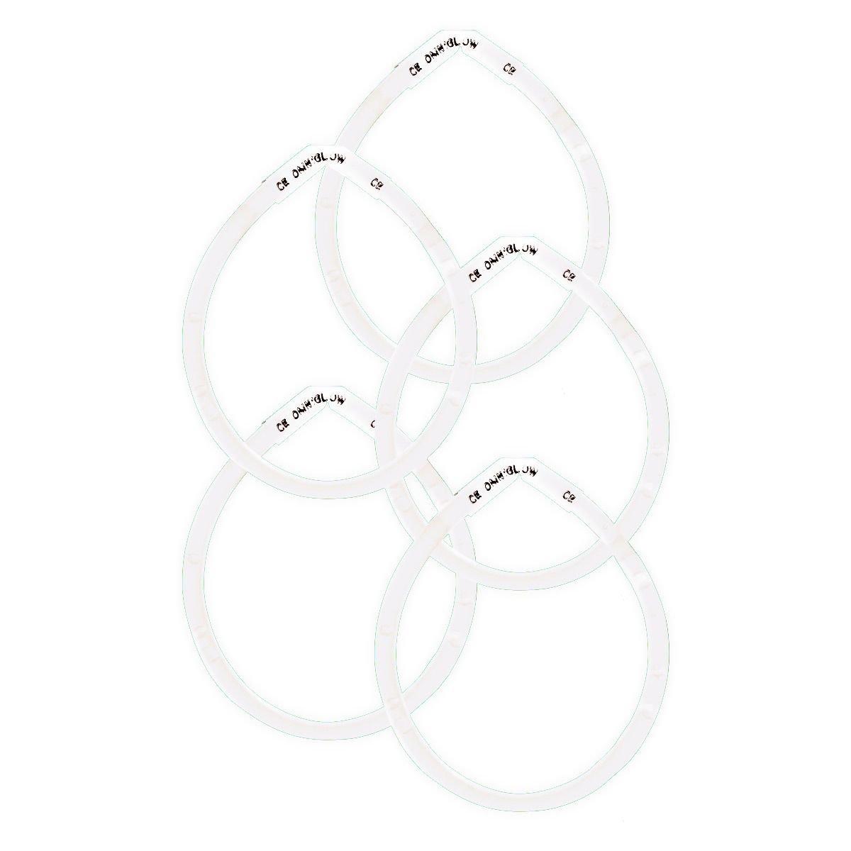 White Glow Bracelets 5ct | Party City