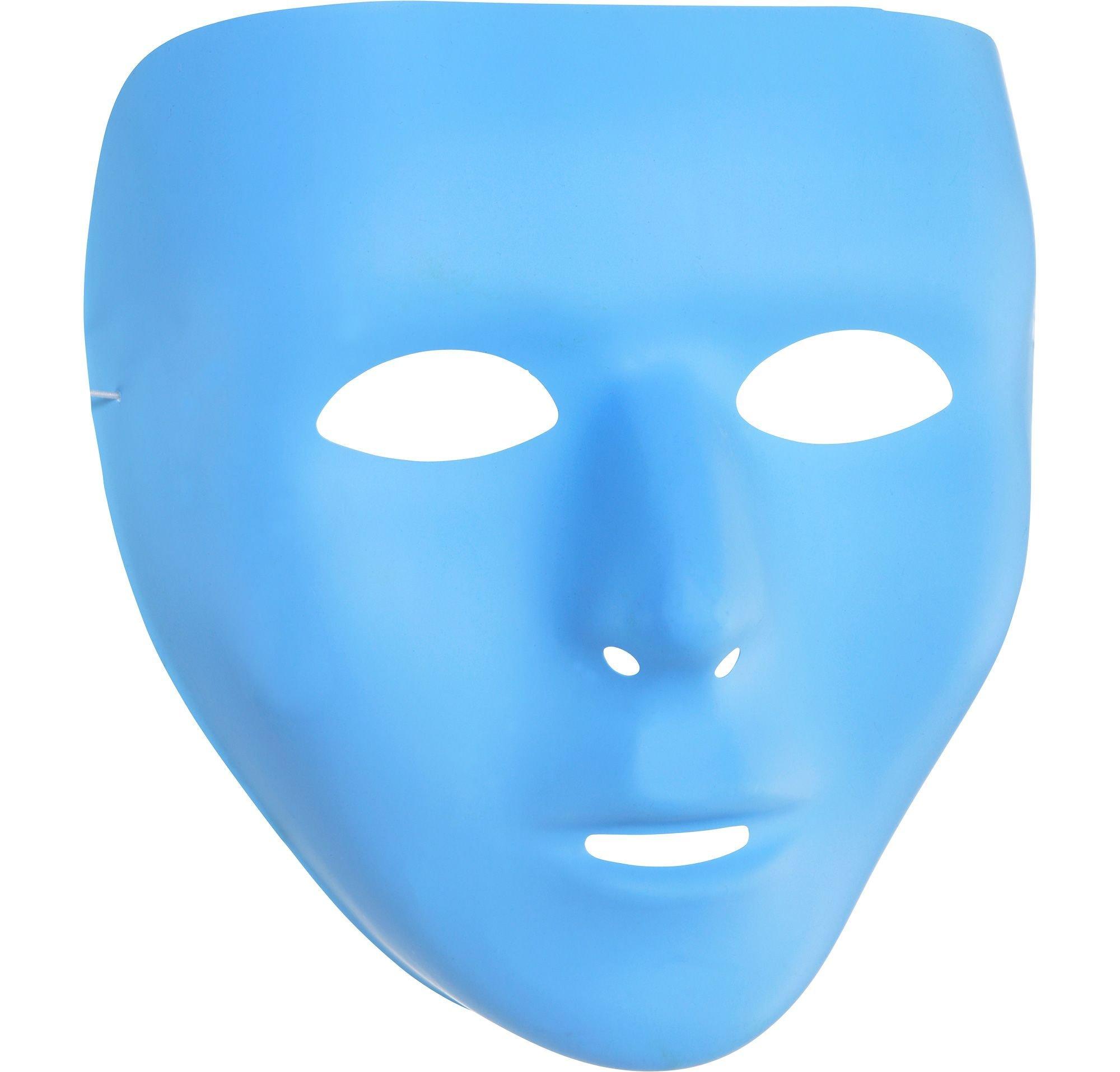 Amscan Fun Transparent Plastic Face Mask - 1 Piece - Perfect for Parties,  Halloween & Themed Events