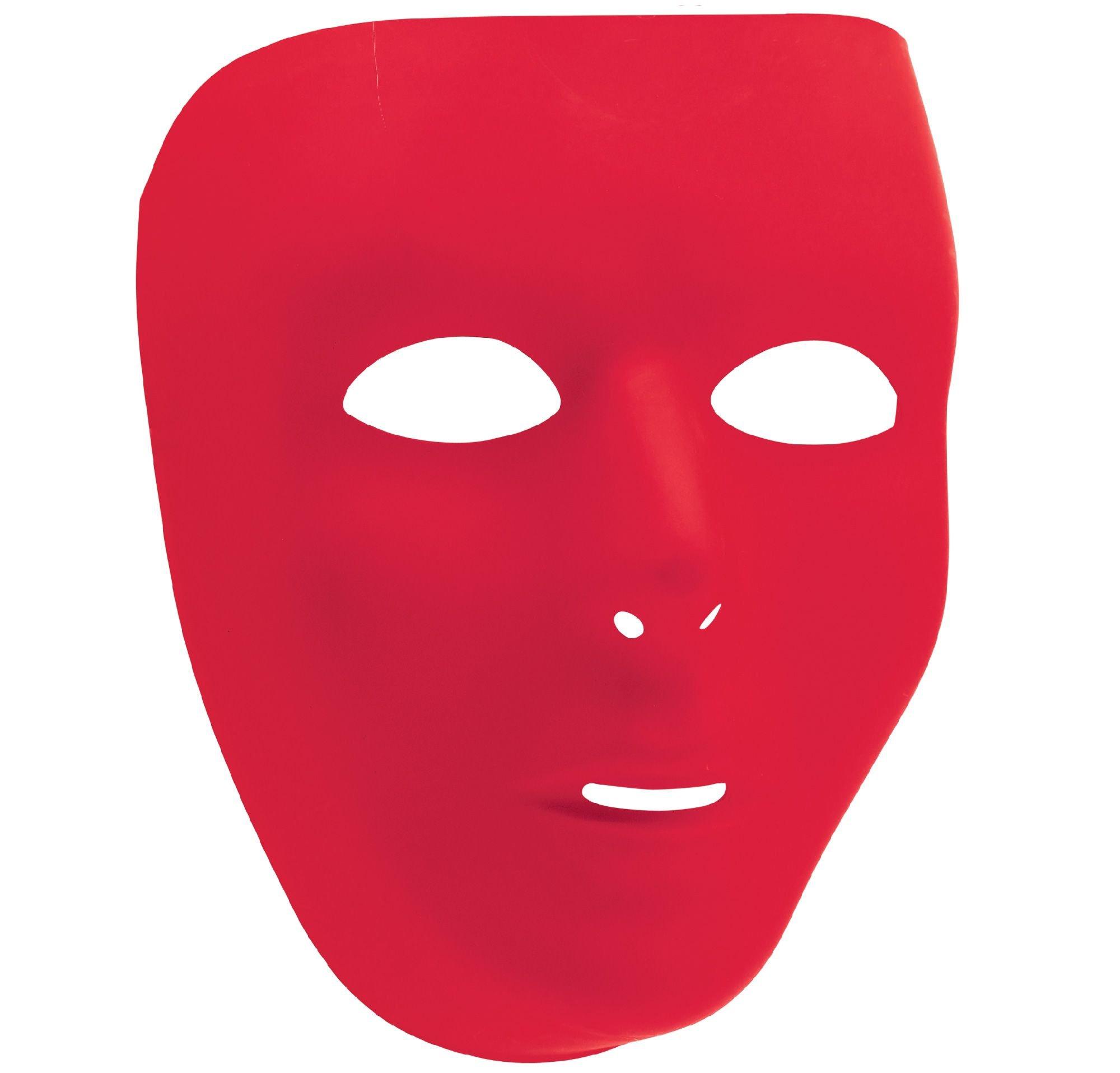 Basic Red Face Mask x 7in City