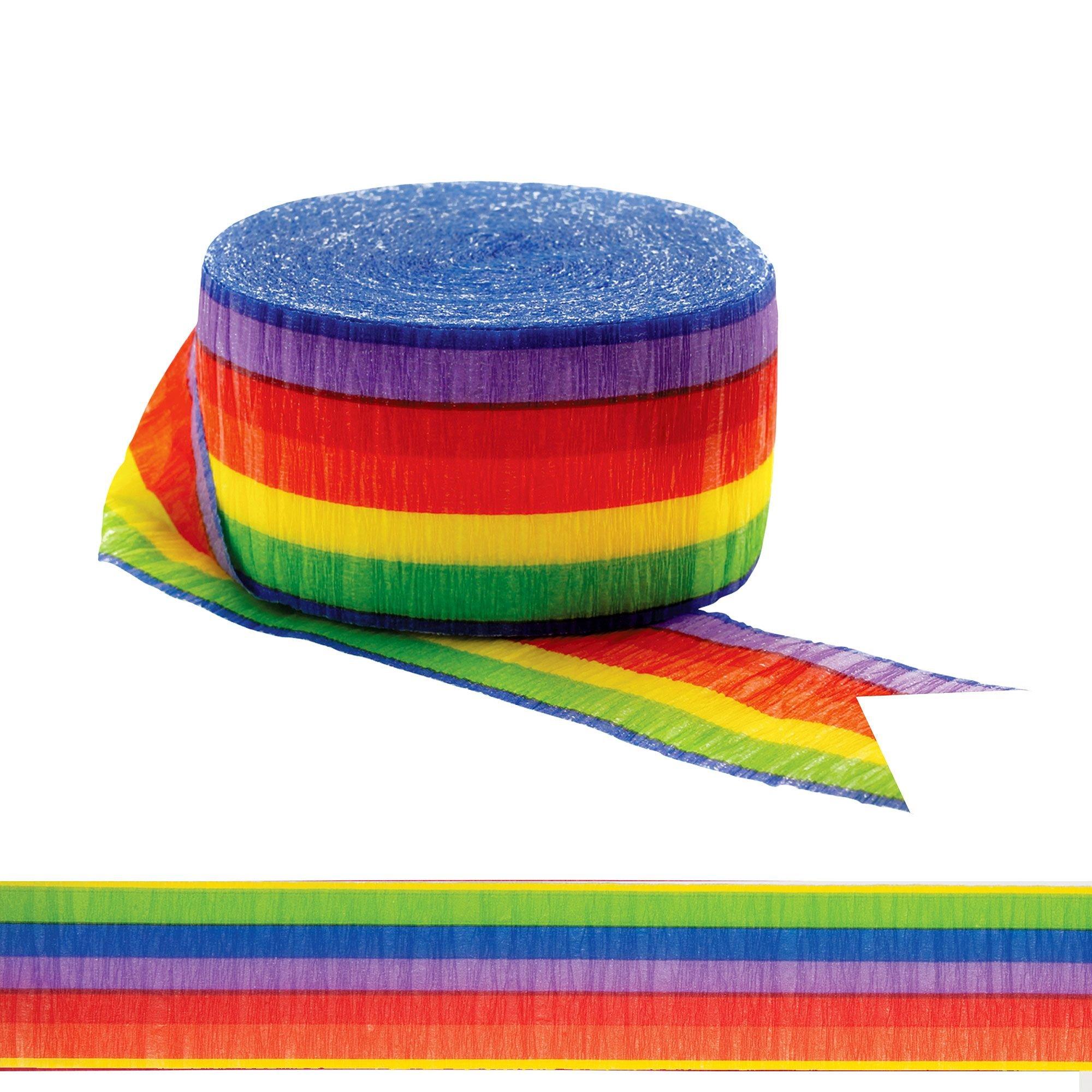 Rainbow Party Streamers 6ct