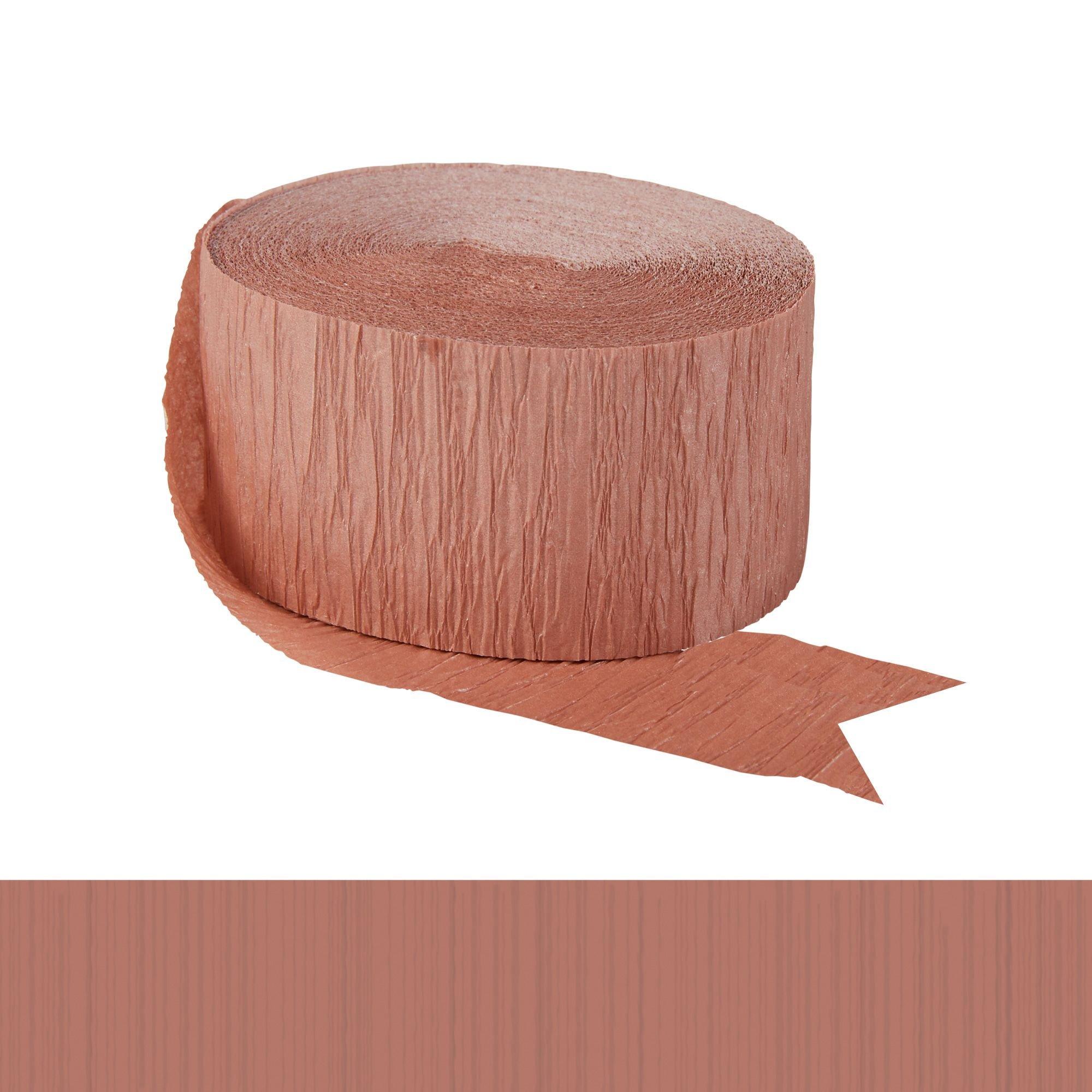 Beliueyes 8 Rolls Rose Gold Crepe Paper Streamers Party