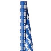 Blue Gingham Plastic Table Cover Roll