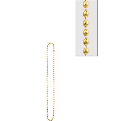 Metallic Gold Bead Necklace