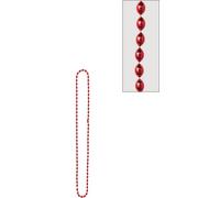 Metallic Red Bead Necklace