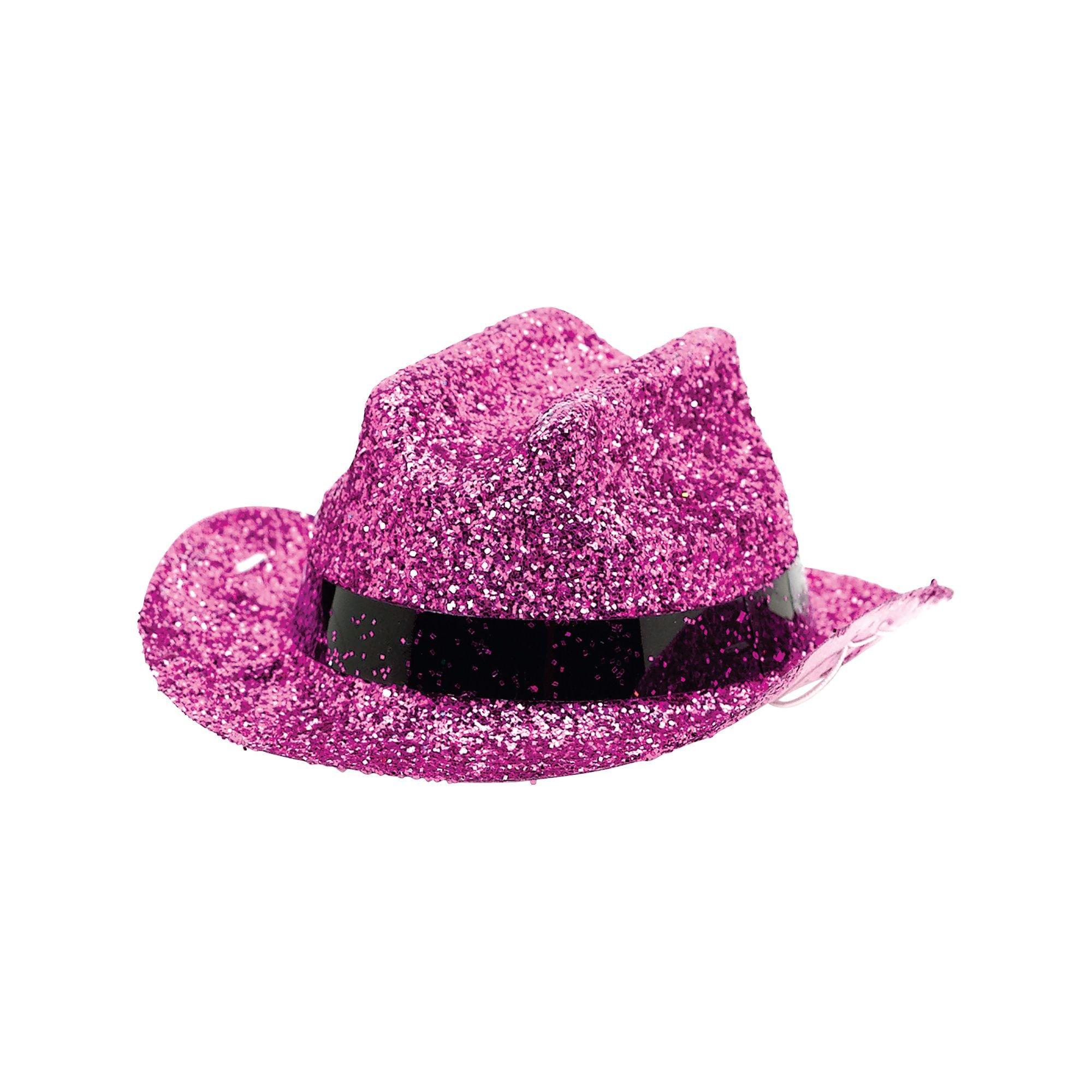 Kids Pink Glitter Cat Baseball Cap