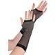 Long Black Fishnet Gloves Deluxe