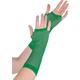 Long Green Fishnet Gloves Deluxe