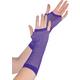 Long Purple Fishnet Gloves Deluxe