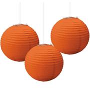 Orange Paper Lanterns 3ct