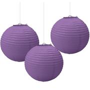 Purple Paper Lanterns 3ct