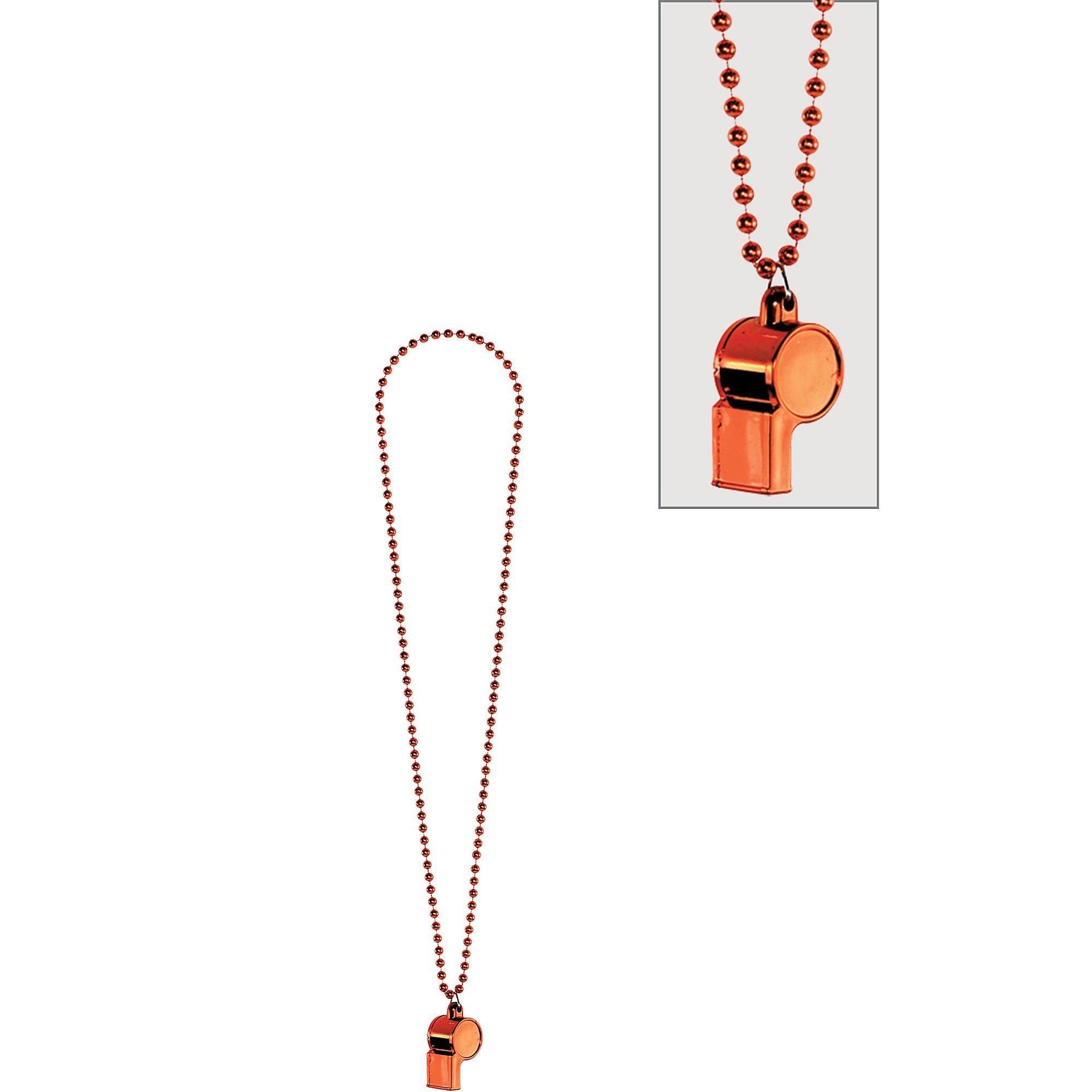 Orange Whistle Necklace 36in | Party City