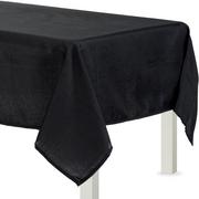 Black Fabric Tablecloth