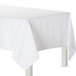 White Fabric Tablecloth