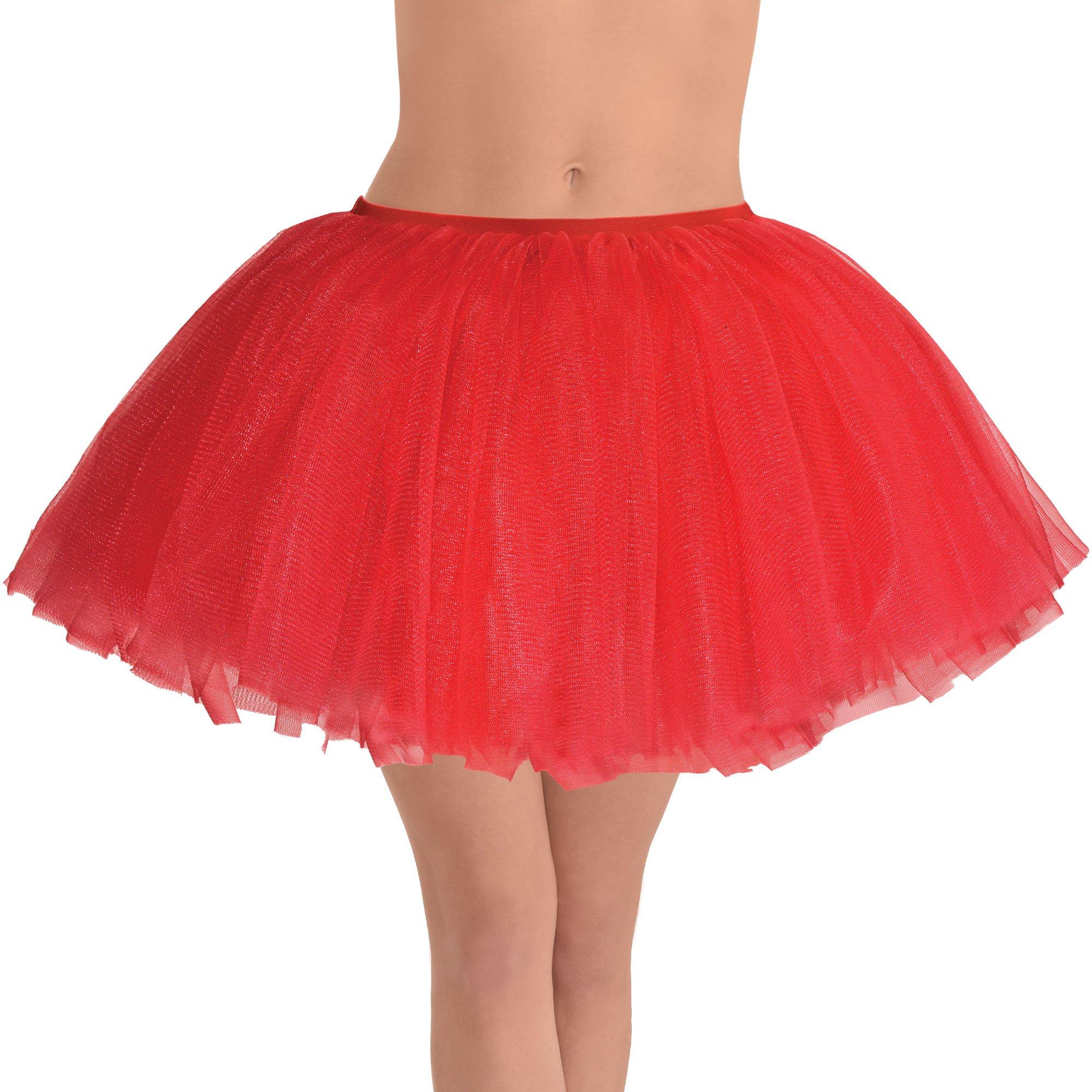 Women Red Underwear Bow Tutu Dress